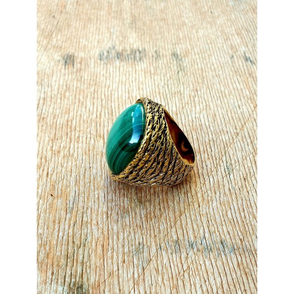 Aurelie Bidermann žiedas su malachitu